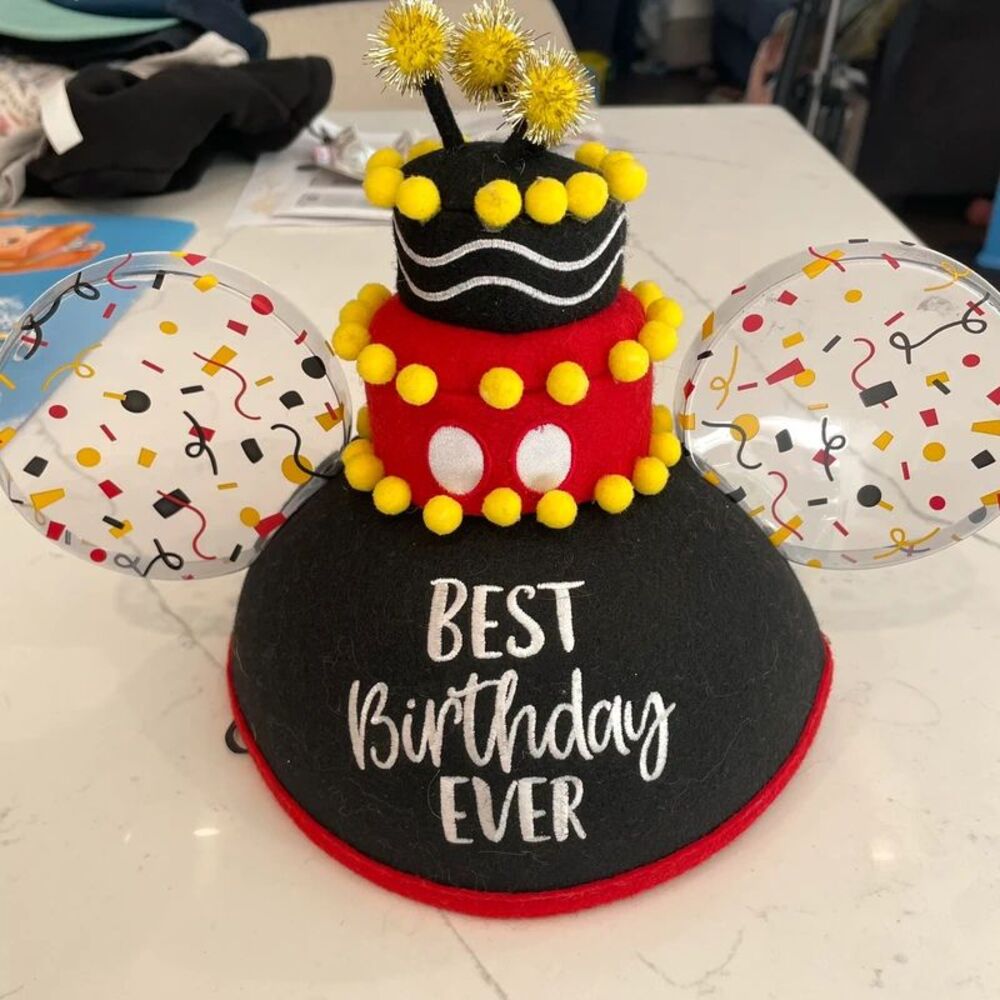 Walt Disney World Mickey Ears Hat Birthday Adult